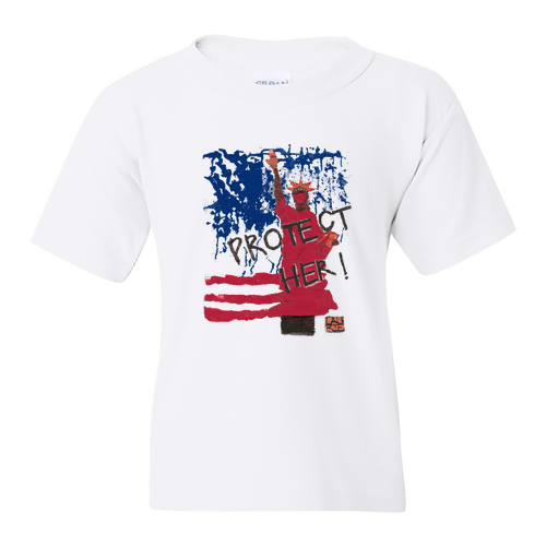 Gildan Heavy Cotton Basic Youth T-Shirt -- White