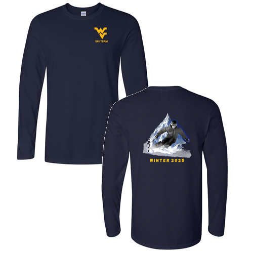 Gildan Softstyle Longsleeve T Shirt -- Navy