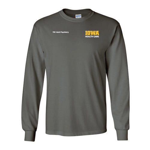 Gildan Heavy Cotton Longsleeve Basic T-Shirt -- Charcoal