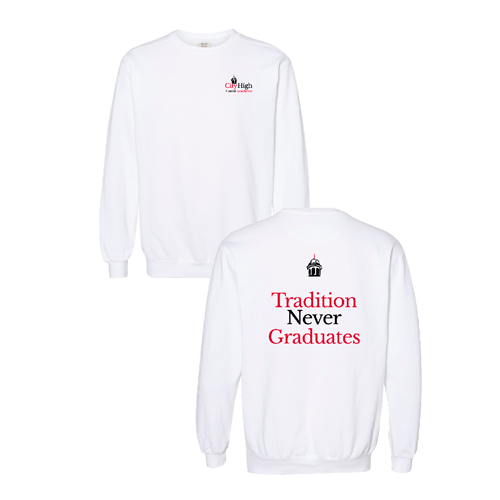 Comfort Colors Crewneck Sweatshirt -- White