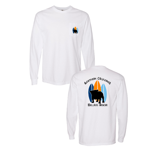 Comfort Colors Adult Long Sleeve Pocket Tee -- White