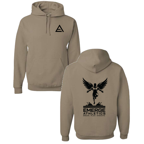 Jerzees 8 oz 50/50 Nublend Adult Hooded Sweatshirt -- Khaki