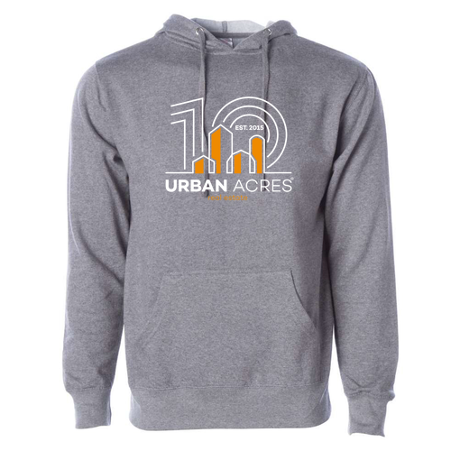 Independent Trading Midweight Hooded Sweatshirt -- Gunmetal Heather
