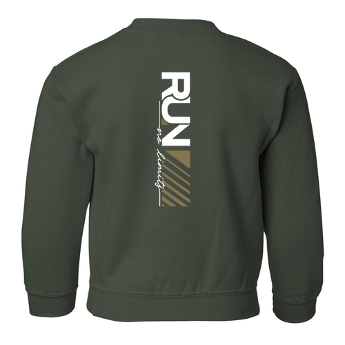 Gildan Heavy Blend Youth Crew Neck Sweatshirt -- Forest Green