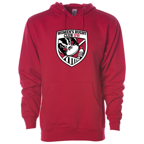 Independent Trading Midweight Hooded Sweatshirt -- Red