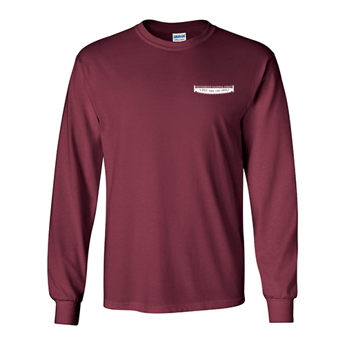 Gildan Ultra Cotton Longsleeve Basic T-Shirt -- Maroon