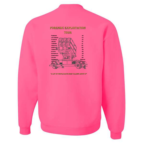 Jerzees 8 Oz., 50/50 Nublend Fleece Crew -- Neon Pink