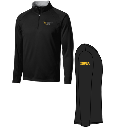 Sport Tek Sportwick Fleece Quarter Zip Pullover -- Black / Silver