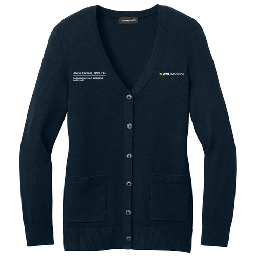Port Authority Women’s Easy Care Button-Up Cardigan -- River Blue Navy