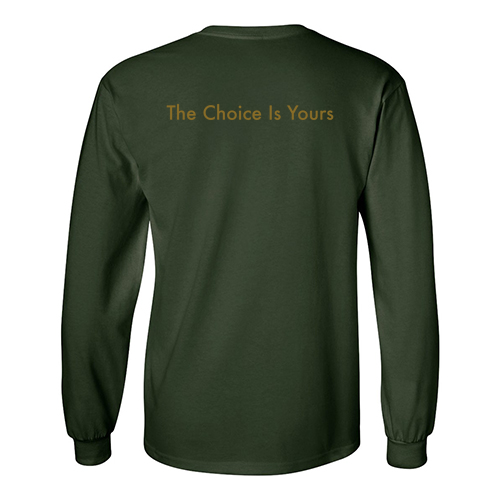 Gildan Ultra Cotton Longsleeve Basic T-Shirt -- Forest Green