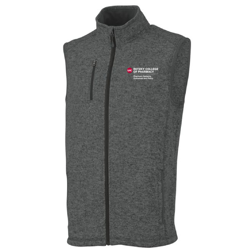 Charles River Mens Pacific Heathered Vest -- Charcoal Heather