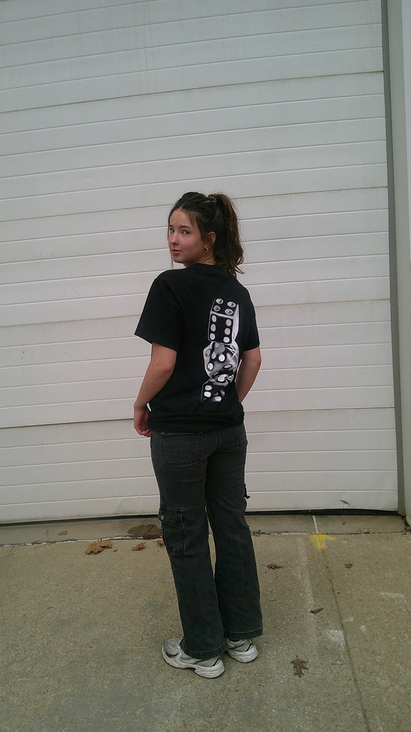 BLACK INSANITY DICE TEE