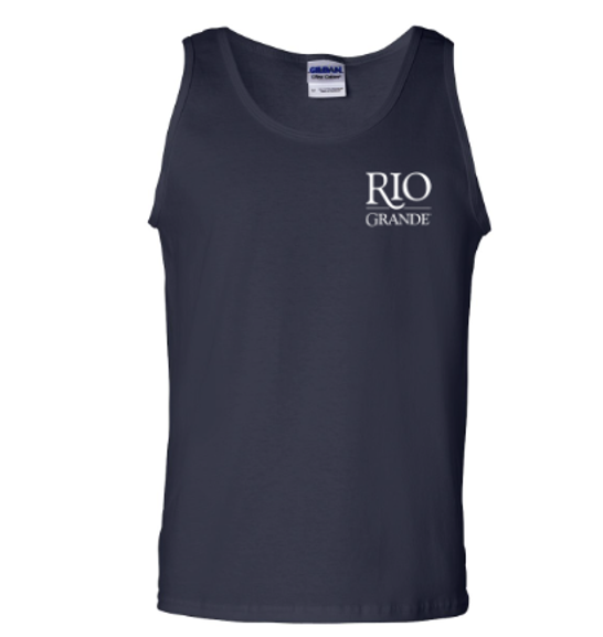Rio Grande Basic Logo Cotton Tank Top- Navy