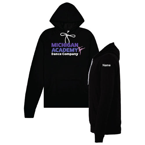 Mens/Unisex Bella Canvas Sponge Fleece Hoodie -- Black