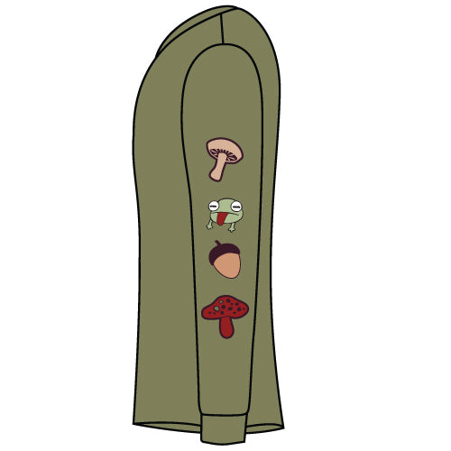 Port and Company Classic Full Zip Hooded Sweatshirt -- Olive Drab Green