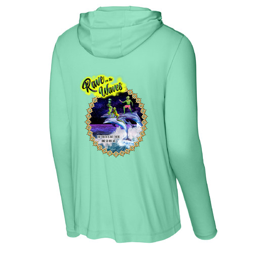 Sport-Tek Posi-UV Pro Long Sleeve Hoodie -- Bright Seafoam