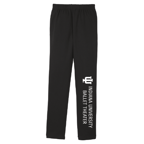 IUBT  Open Bottom Sweatpants w. Pockets -- Black