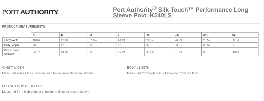 Port Authority Silk Touch Performance Long Sleeve Polo -- Navy