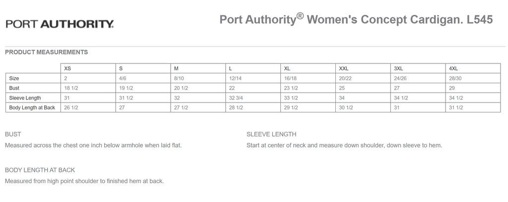 Extension Port Authority Ladies Concept Shrug -- Dress Blue Navy