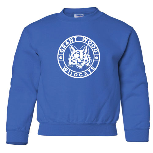 Gildan Heavy Blend Youth Crew Neck Sweatshirt -- Royal