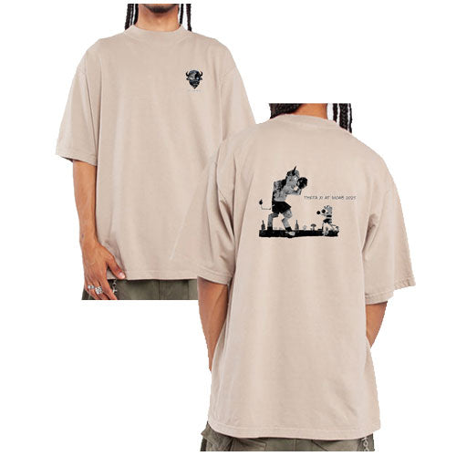 Shaka Wear Garment-Dyed Crewneck T-Shirt -- Oatmeal
