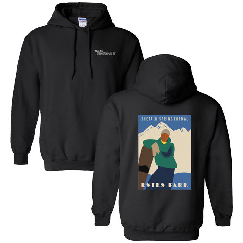 Gildan Heavy Blend Hooded Sweatshirt -- Black