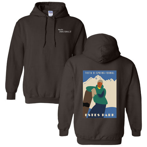 Gildan Heavy Blend Hooded Sweatshirt -- Dark Chocolate