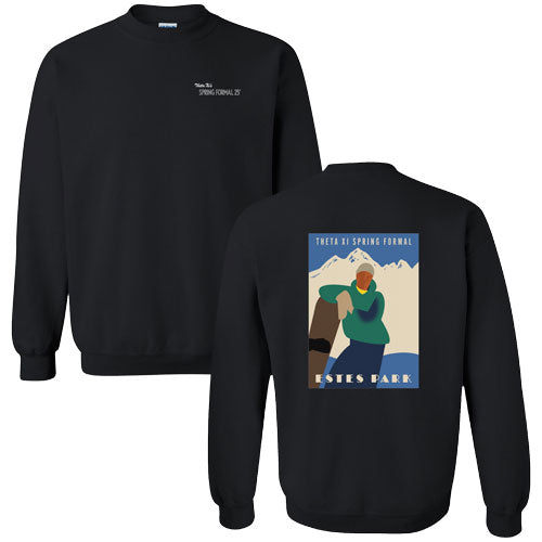 Gildan Heavy Blend Crew Neck Sweatshirt -- Black