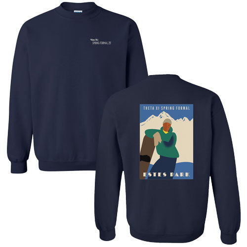 Gildan Heavy Blend Crew Neck Sweatshirt -- Navy