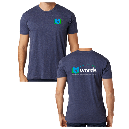 Cotton Heritage WORDS T-Shirt -- Navy Heather