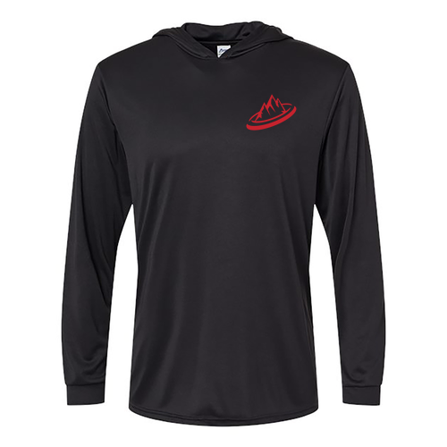 Breakin' Clays Performance Hooded Long Sleeve T-Shirt- Black