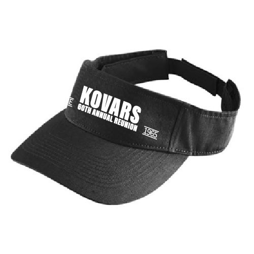 Black Visor -- White Embroidery