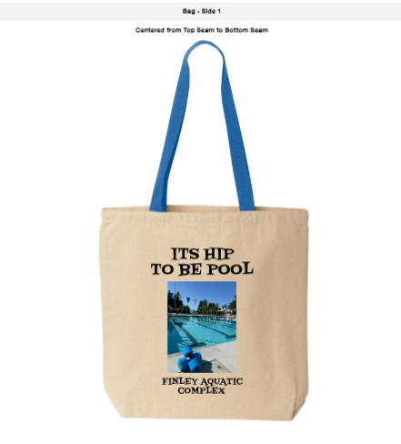 Liberty Bags Canvas Tote with Contrasting Handles -- Natural / Royal