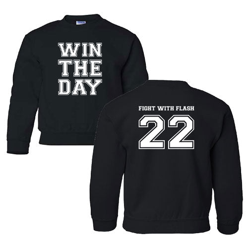 Gildan Heavy Blend Youth Crew Neck Sweatshirt -- Black