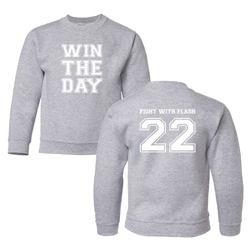 Gildan Heavy Blend Youth Crew Neck Sweatshirt -- Sport Grey