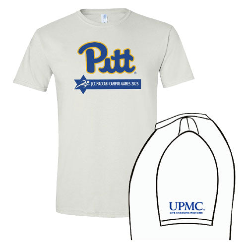 Pitt/Maccabi Short Sleeve Shirt -- White