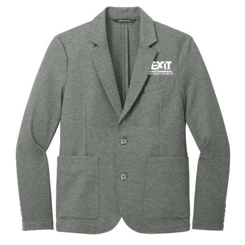 Mercer+Mettle Relaxed Knit Blazer -- Storm Grey Heather