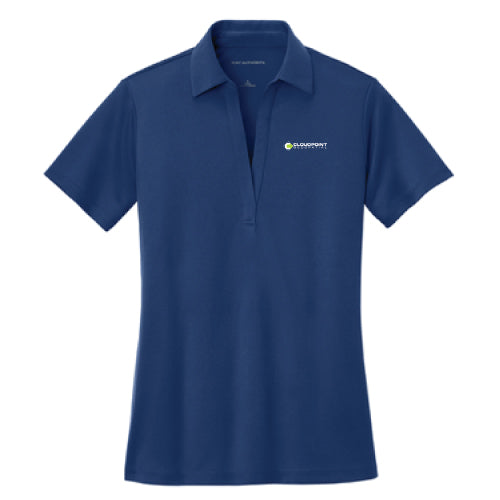 Women's Port Authority Silk Touch Performance Polo -- Royal