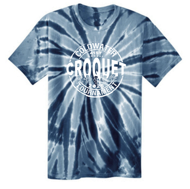 YOUTH Port and Company Tie Dye Tee  -- Navy