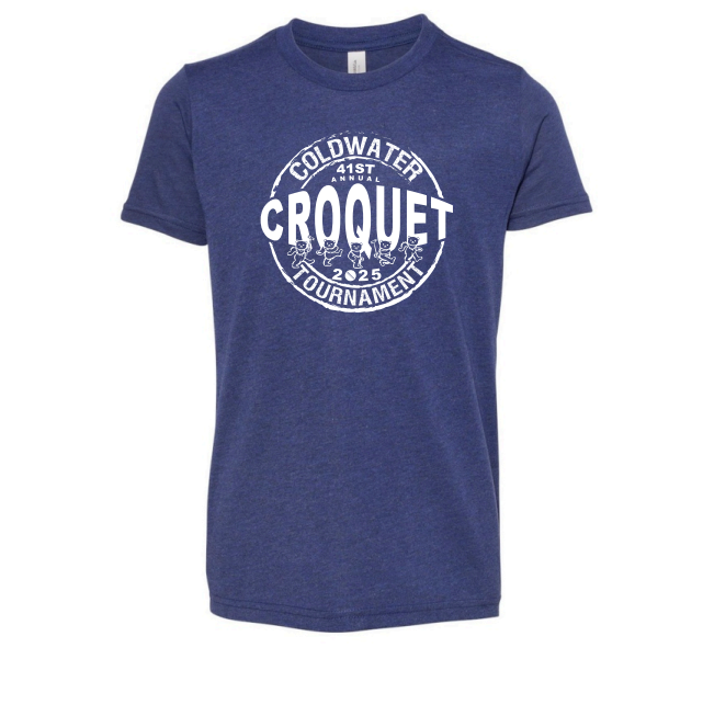 YOUTH Bella Canvas Triblend Jersey Short Sleeve Tee -- Navy TriBlend