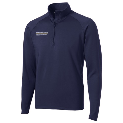 Sport Tek Sport Wick Stretch Half Zip Pullover -- True Navy