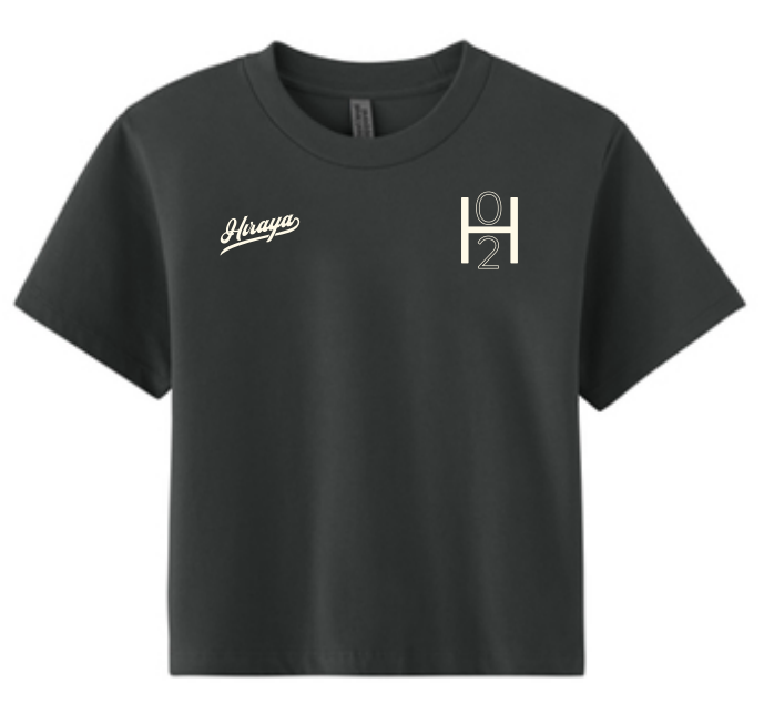 Two Year Crop Tee -- Graphite Black