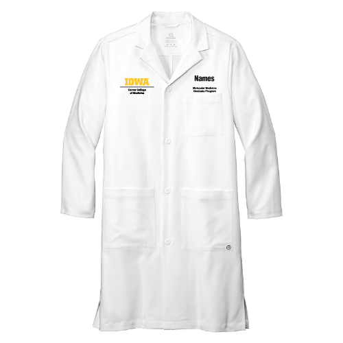 Molecular Medicine Wonderwink Men's Long Lab Coat -- White