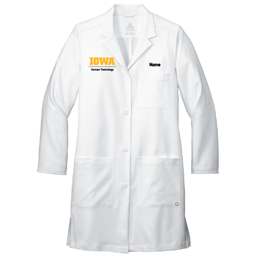 Human Toxicology Wonderwink Women's Long Lab Coat -- White