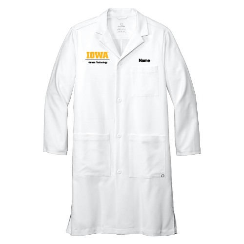Human Toxicology Wonderwink Men's Long Lab Coat -- White