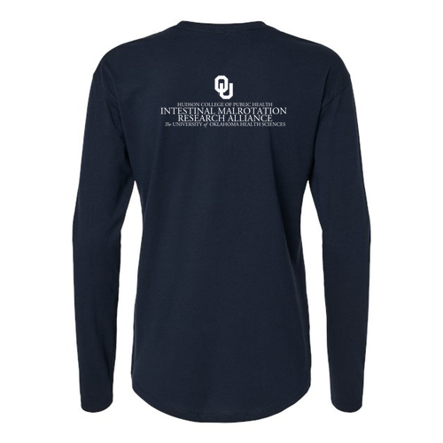 Next Level Women's Cotton Relaxed Long Sleeve T-Shirt -- Midnight Navy