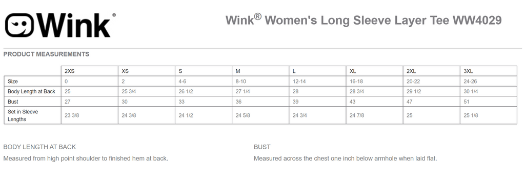 Wink® Women’s Long Sleeve Layer Tee -- Pewter