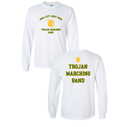 Gildan Ultra Cotton Longsleeve Basic T-Shirt -- White