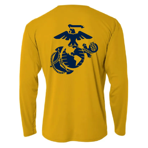 Mens/Unisex A4 Mens Long Sleeve Performance Cooling T-Shirt -- Gold