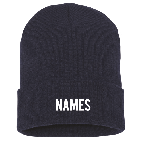 Yupoong Knit Hat with Cuff -- Navy